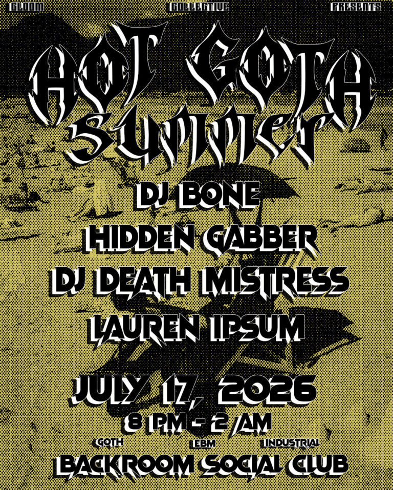 gloom room july 2026 flyer