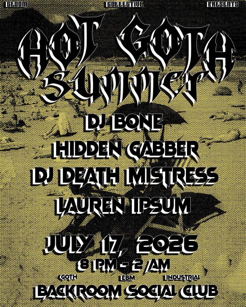gloom room july 2026 flyer