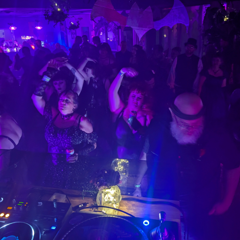 goth prom 2025 crowd shot