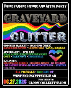Pride 2026 Graveyard Glitter flyer